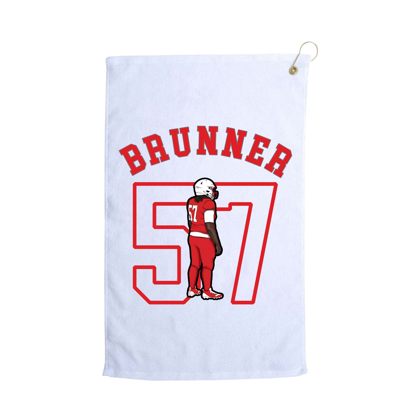 Golf Towel — Shirsey Arch in White