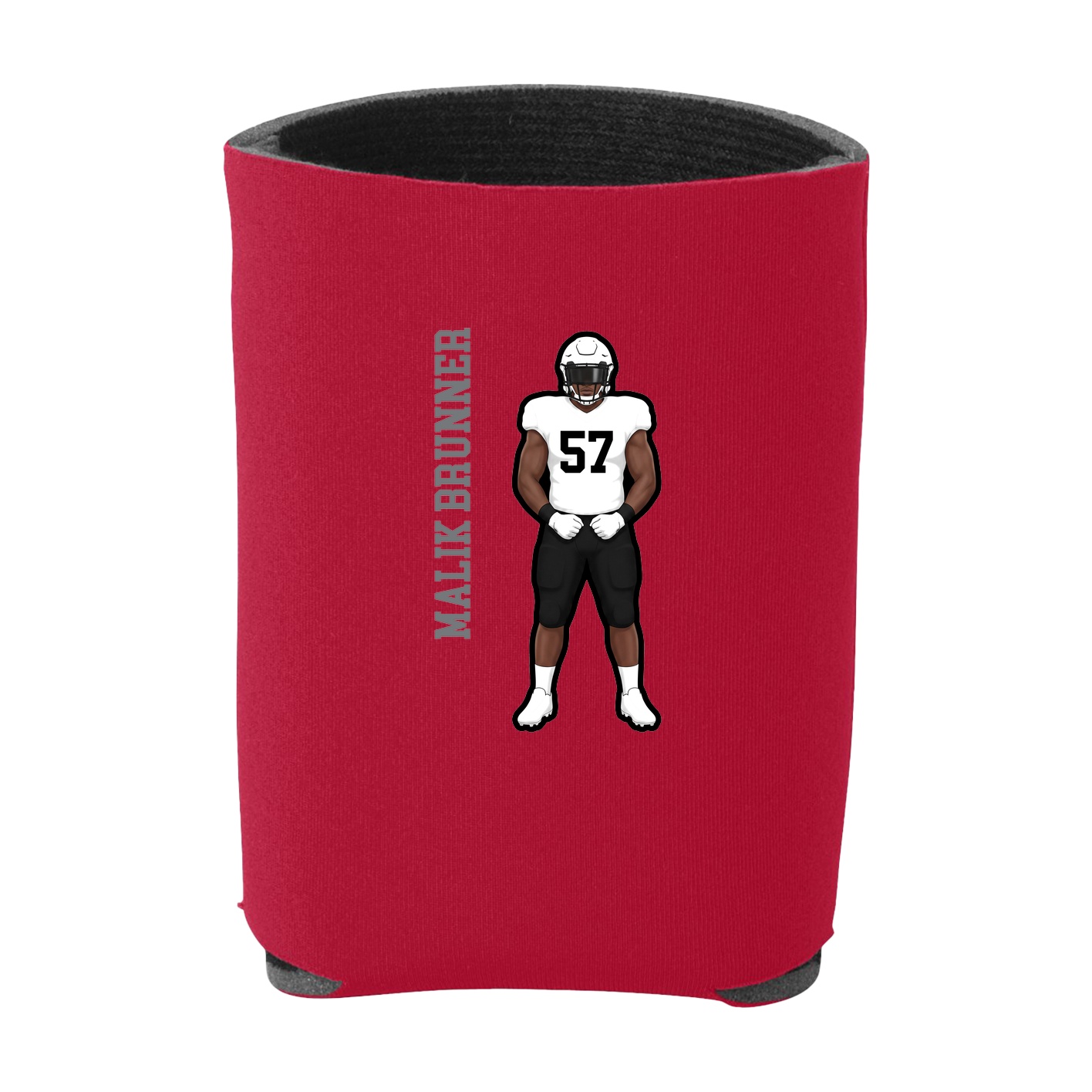 Can Holder — Name Vertical in Red