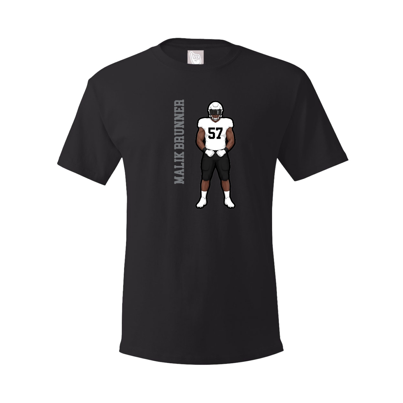 Tee — Name Vertical in Black