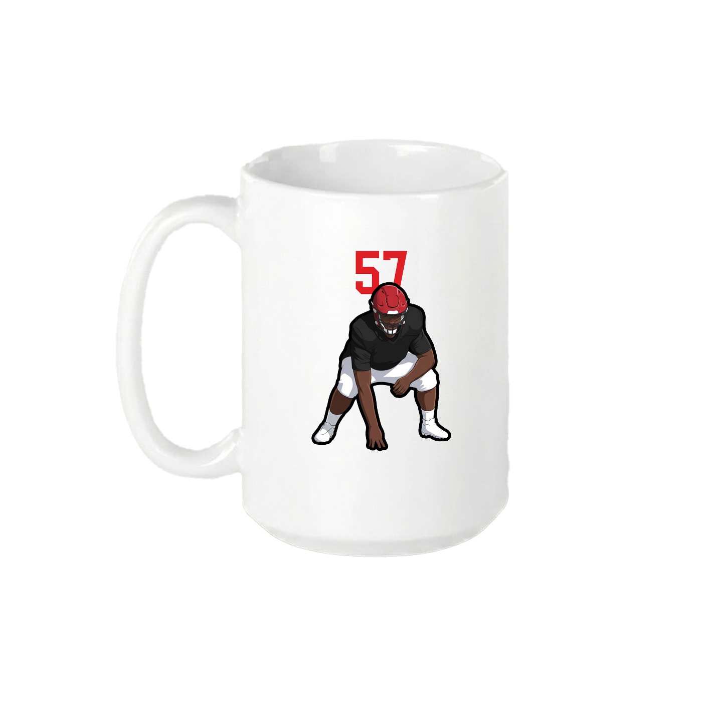 15oz Coffee Mug — Number Top in White