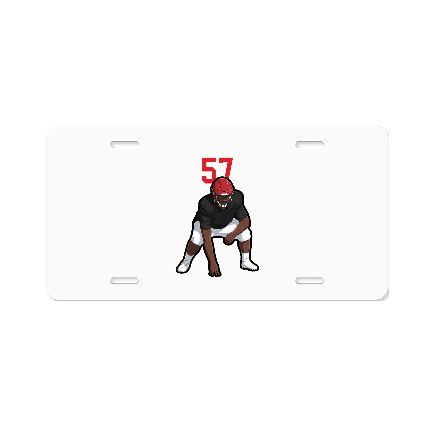 License Plate — Number Top in Classic