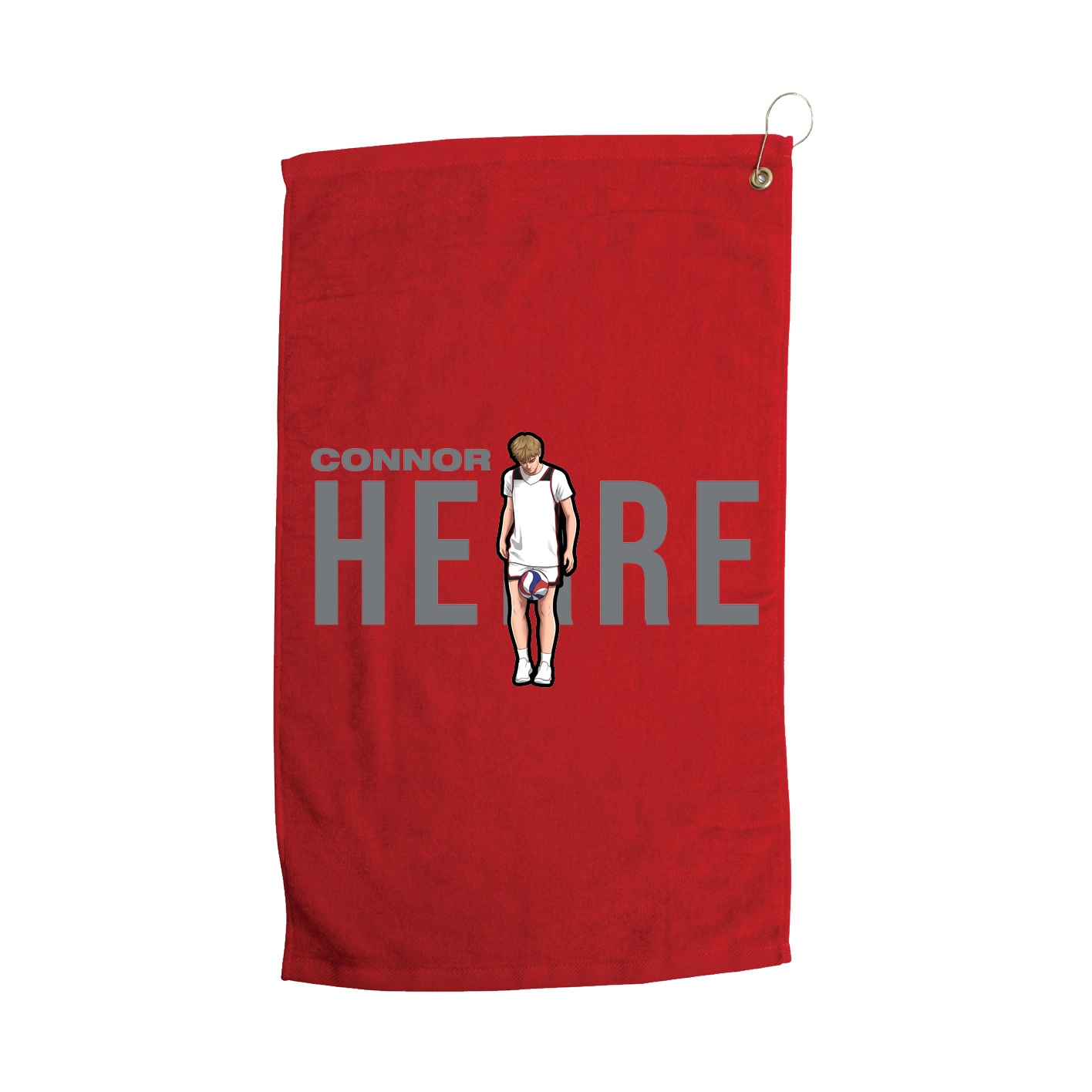 Golf Towel — Player Name in Red