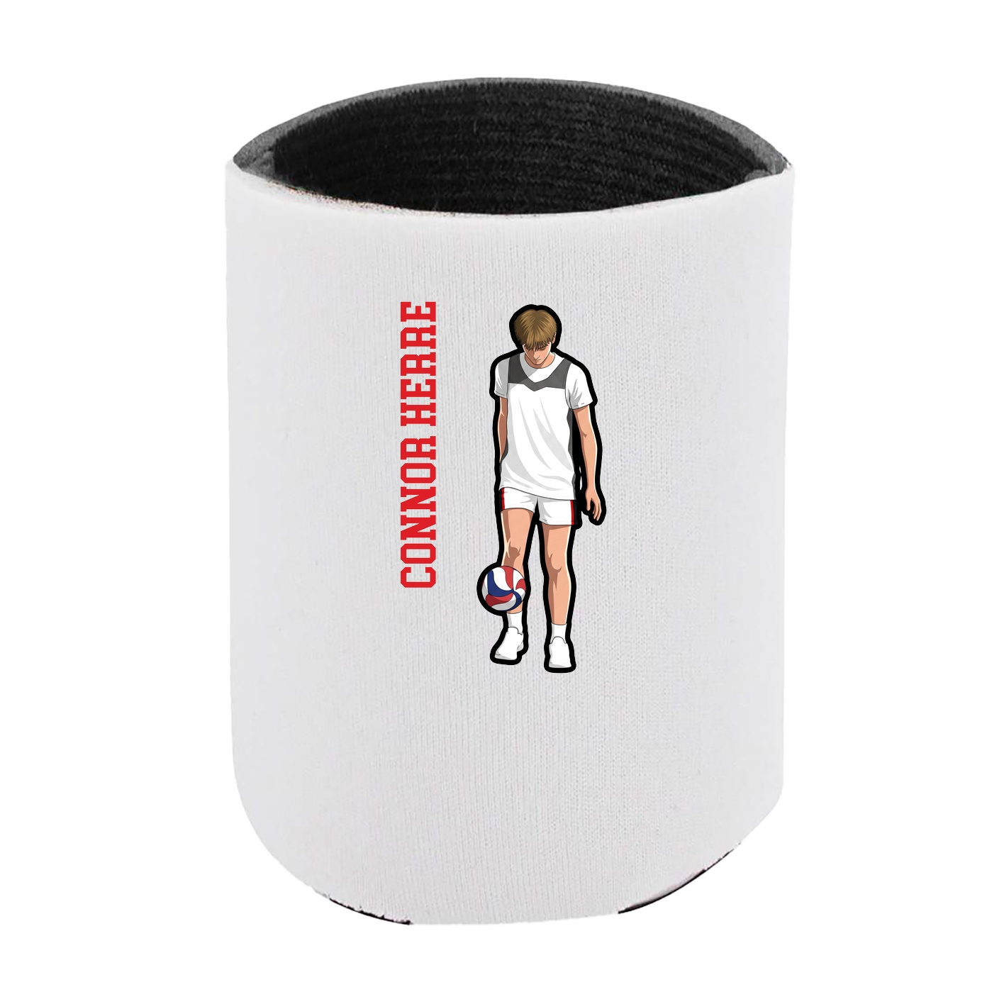 Can Holder — Name Vertical in White