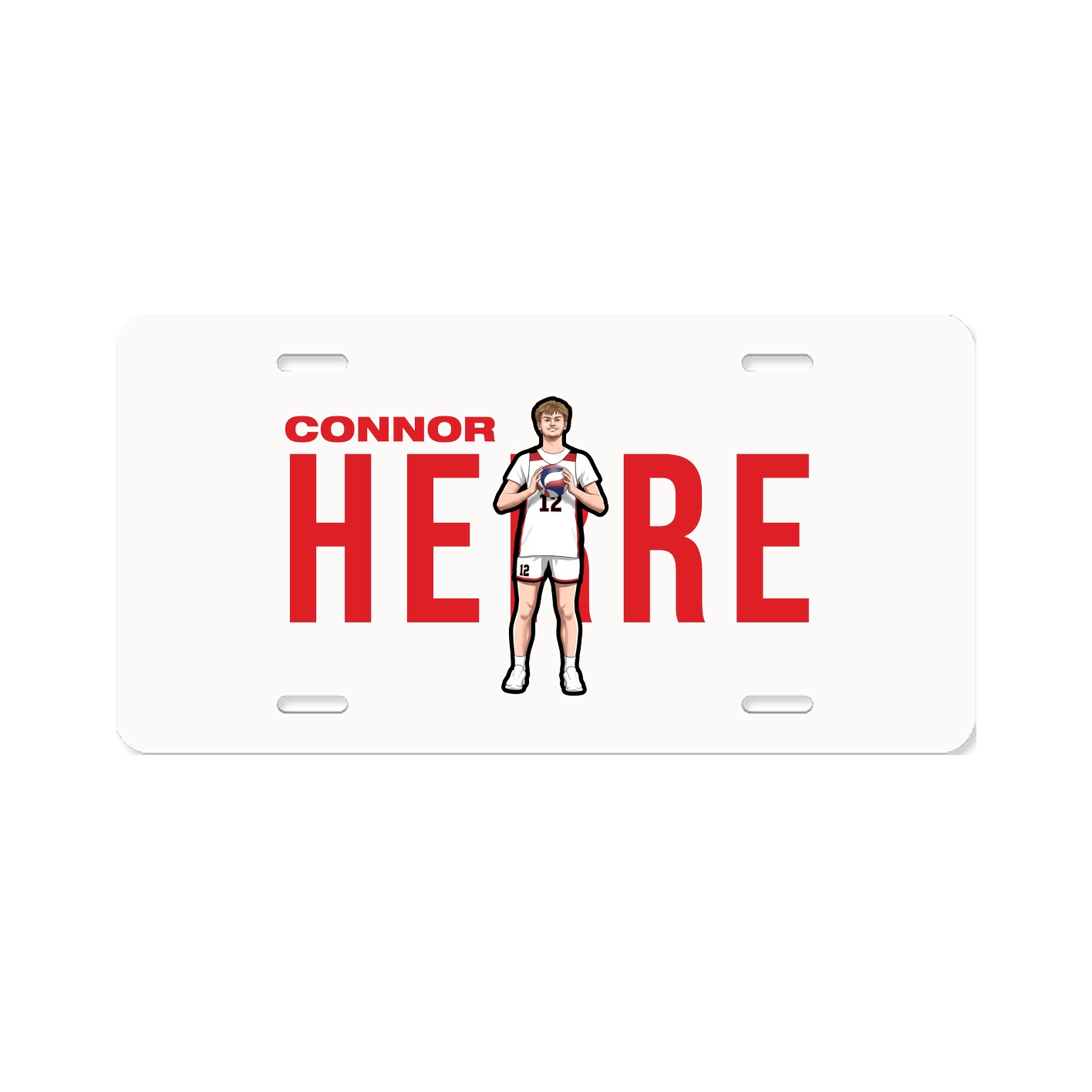 License Plate — Player Name in Classic