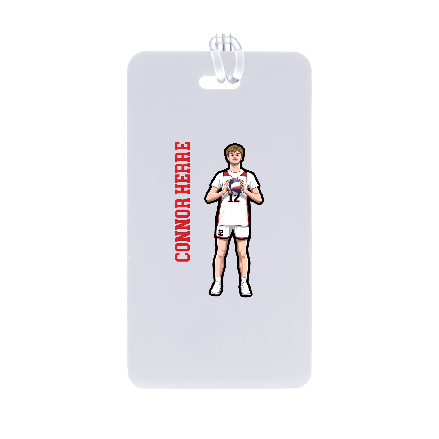Bag Tag — Name Vertical in Classic
