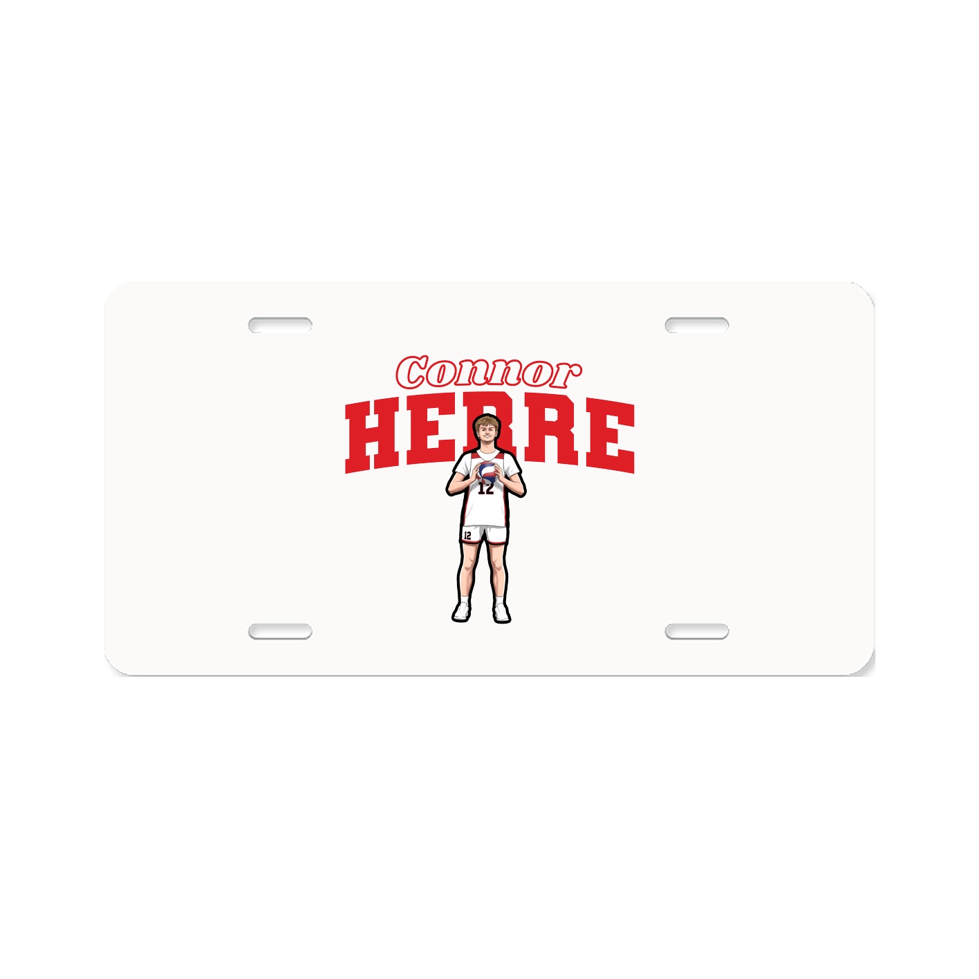 License Plate — Name Arch in Classic