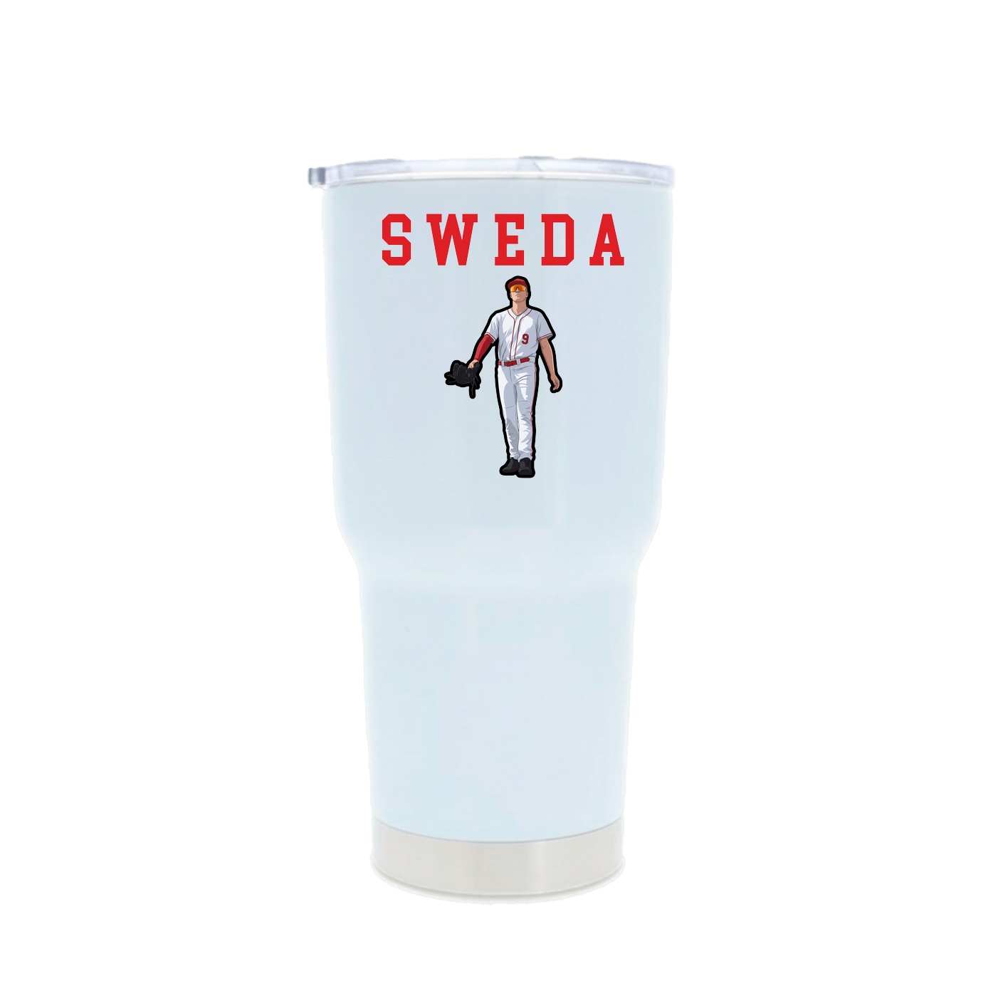 30oz Stainless Steel Tumbler — Shirsey in White
