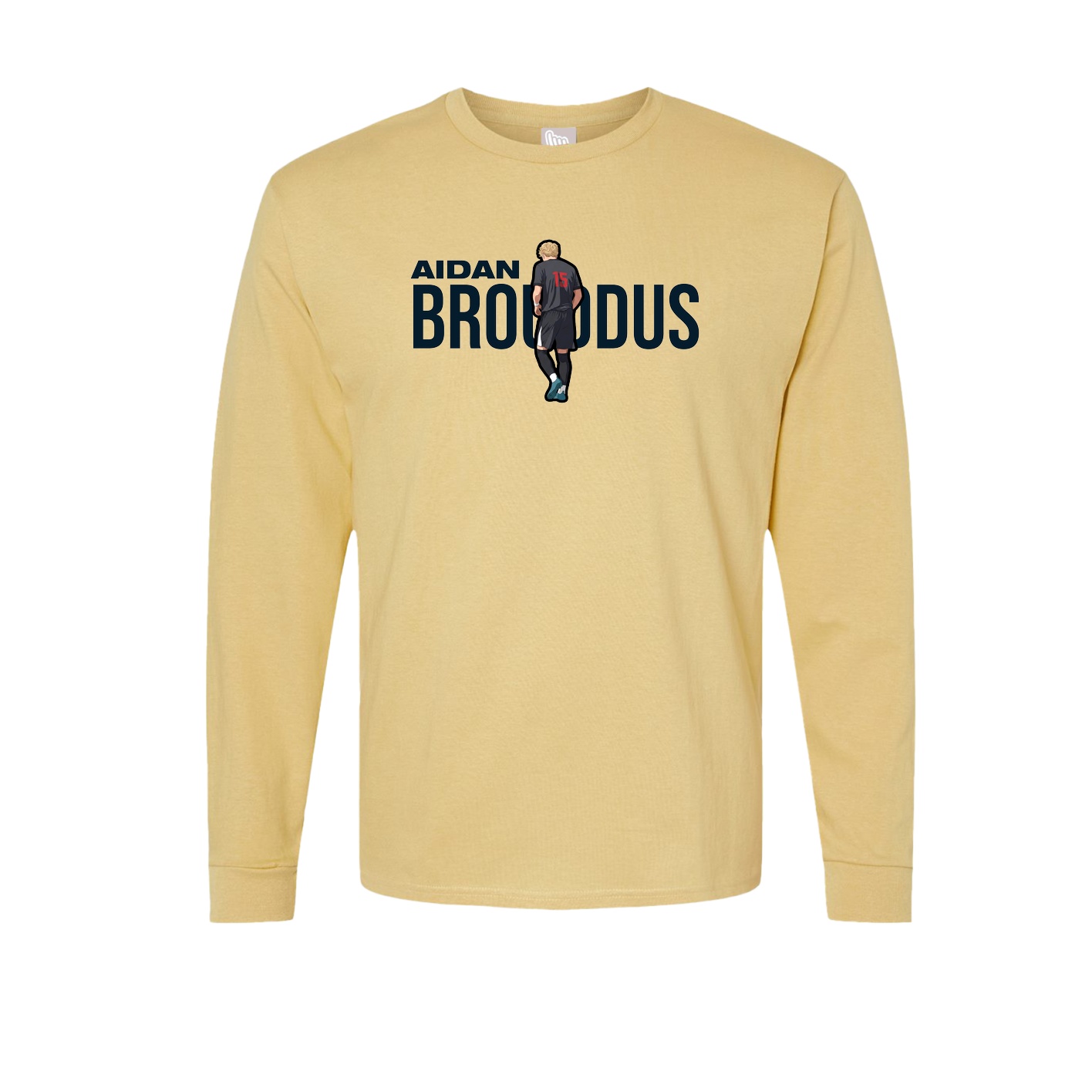Long Sleeve Tee — Player Name in Vegas Gold