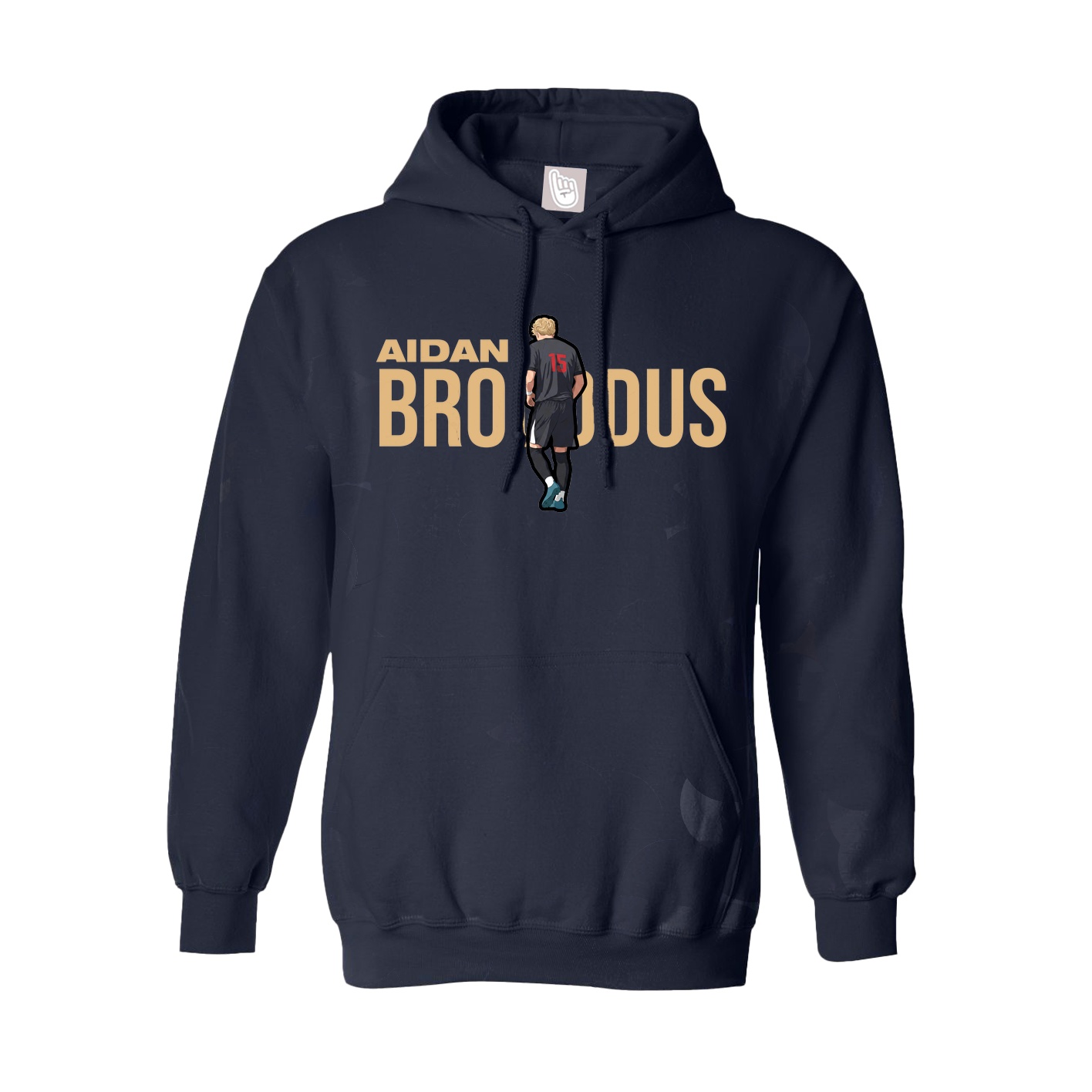 Hoodie — Player Name in Navy