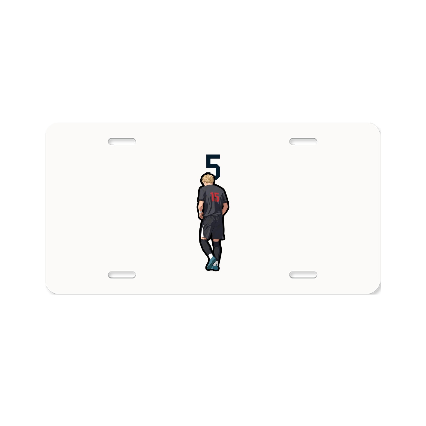 License Plate — Number Top in Classic