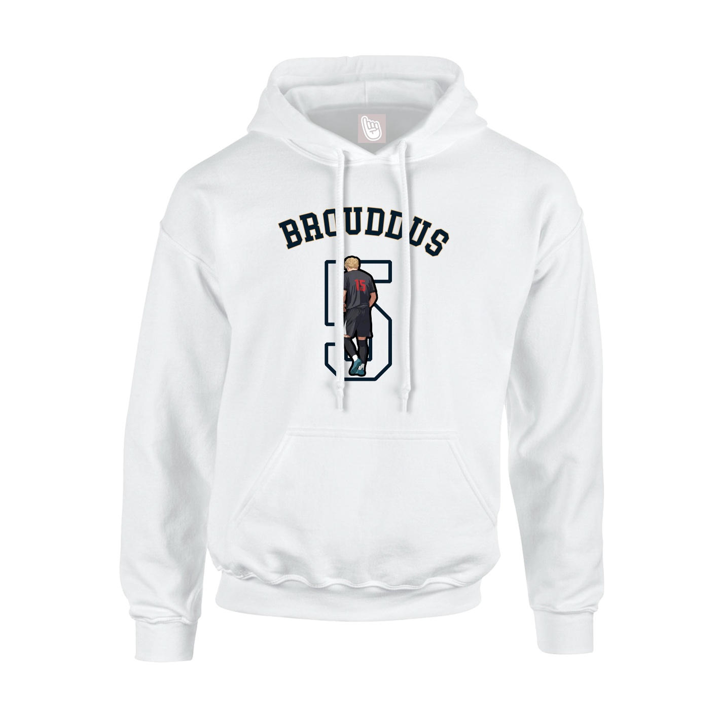 Youth Hoodie — Shirsey Arch in White