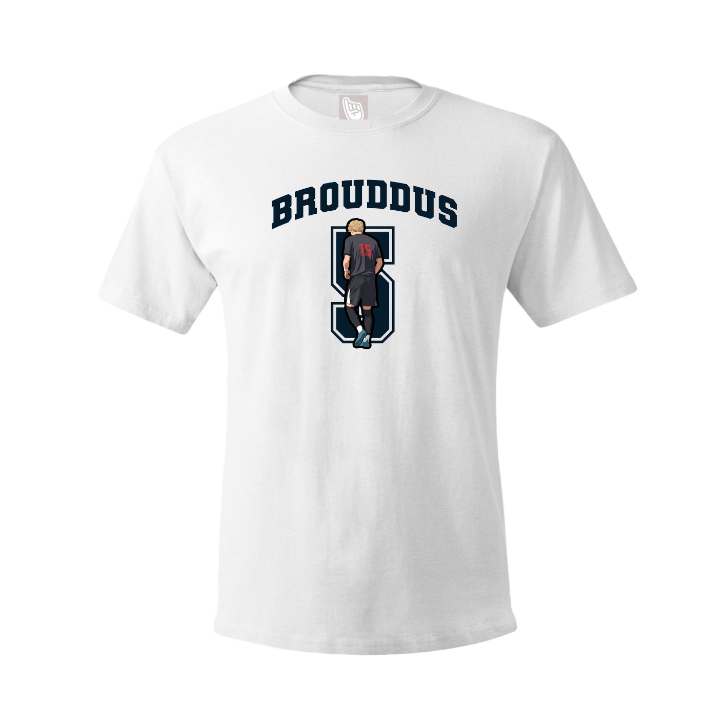 Youth Tee — Number in White