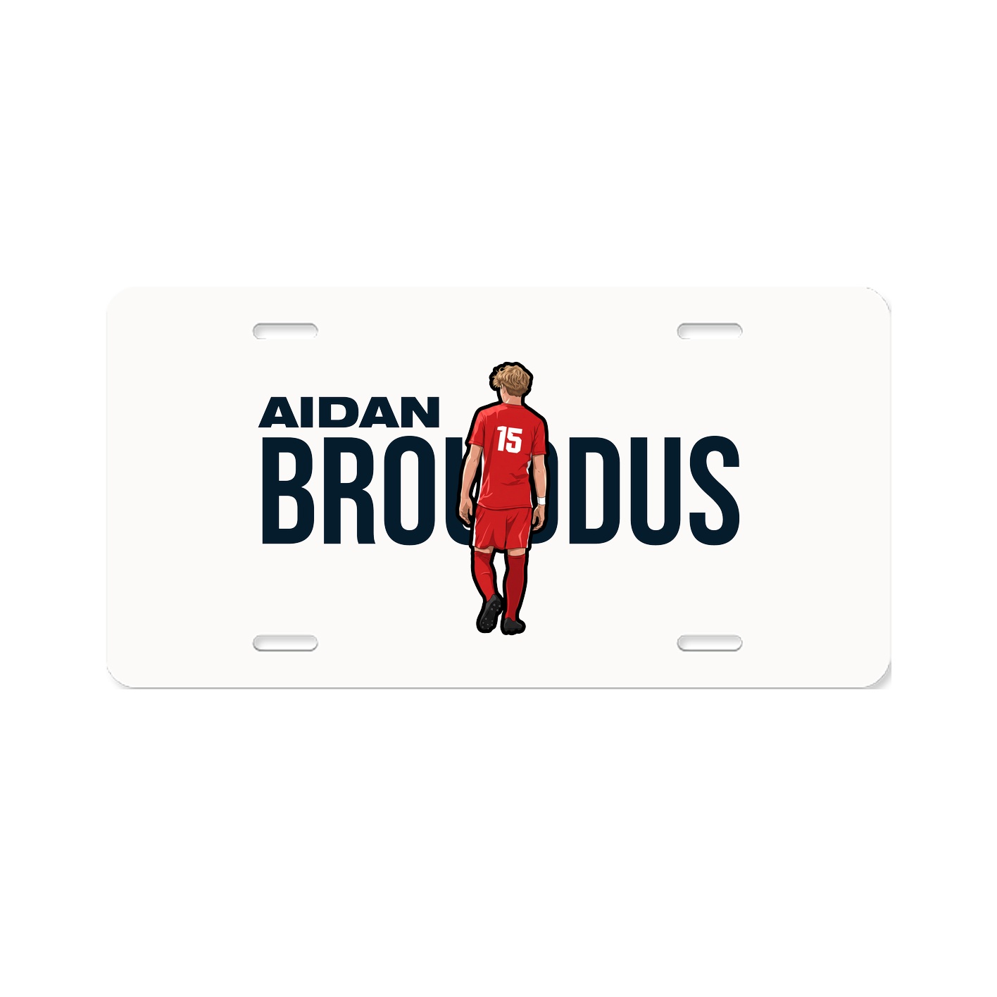 License Plate — Player Name in Classic