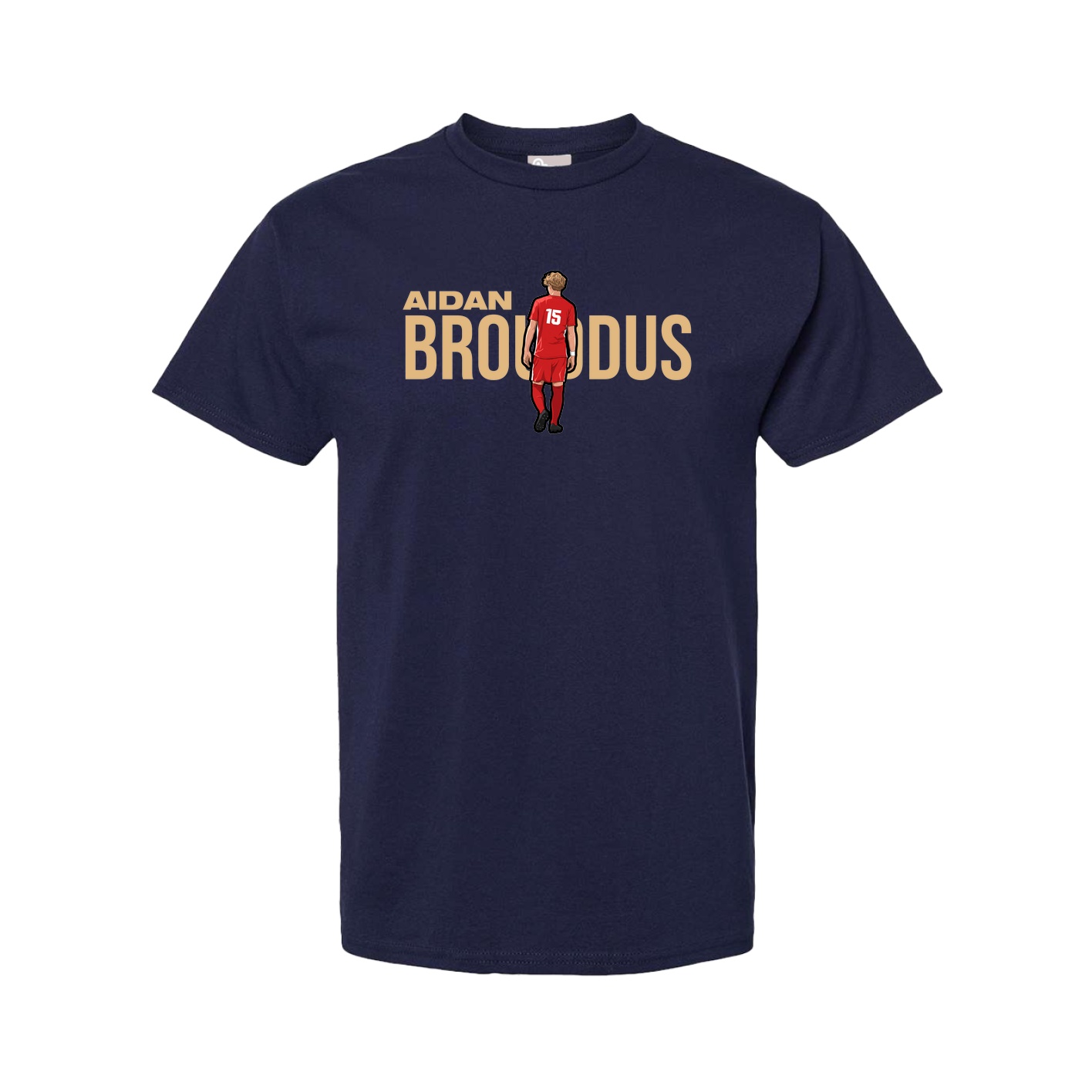 Youth Tee — Player Name in Navy