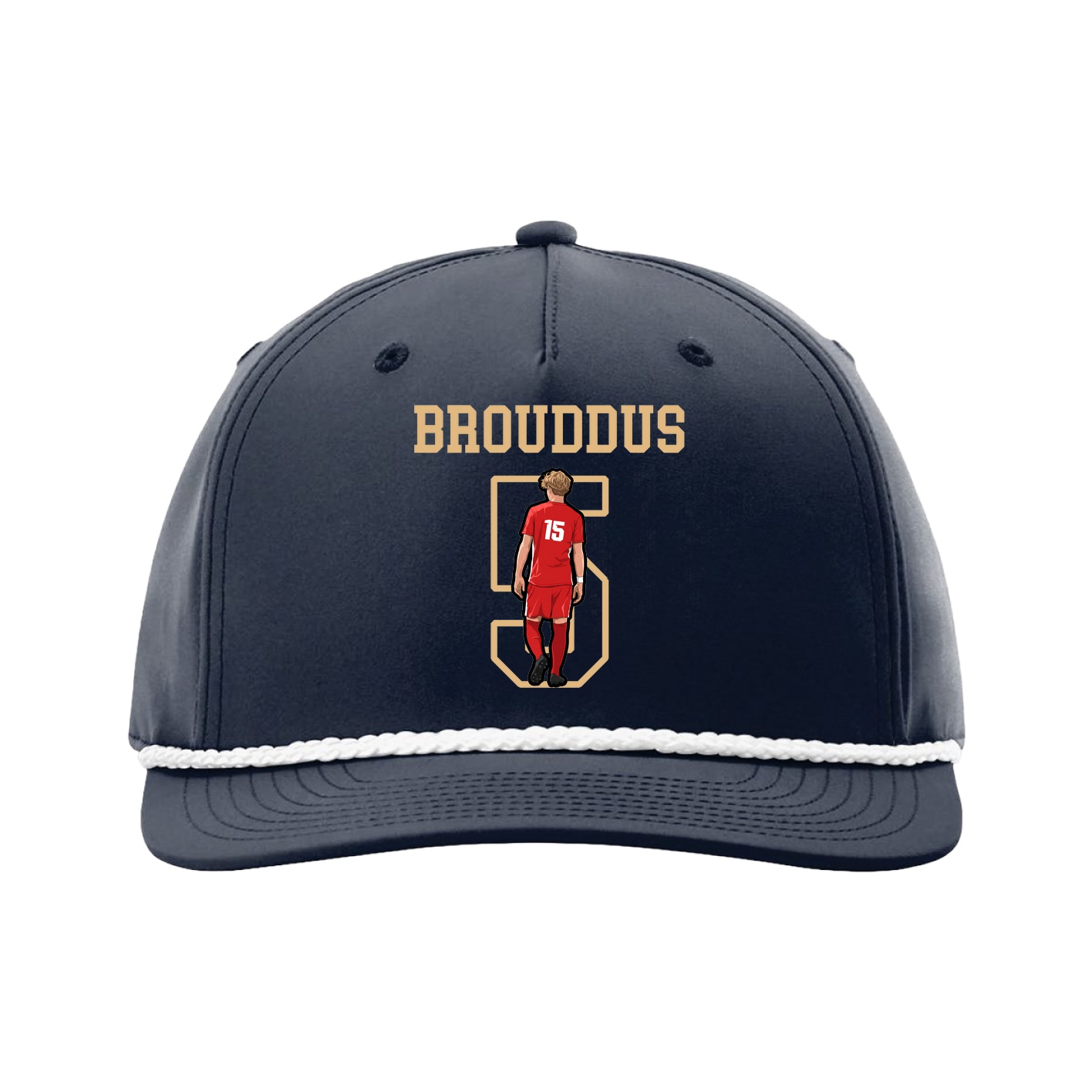 Five-Panel Classic Rope Cap — Shirsey in Navy
