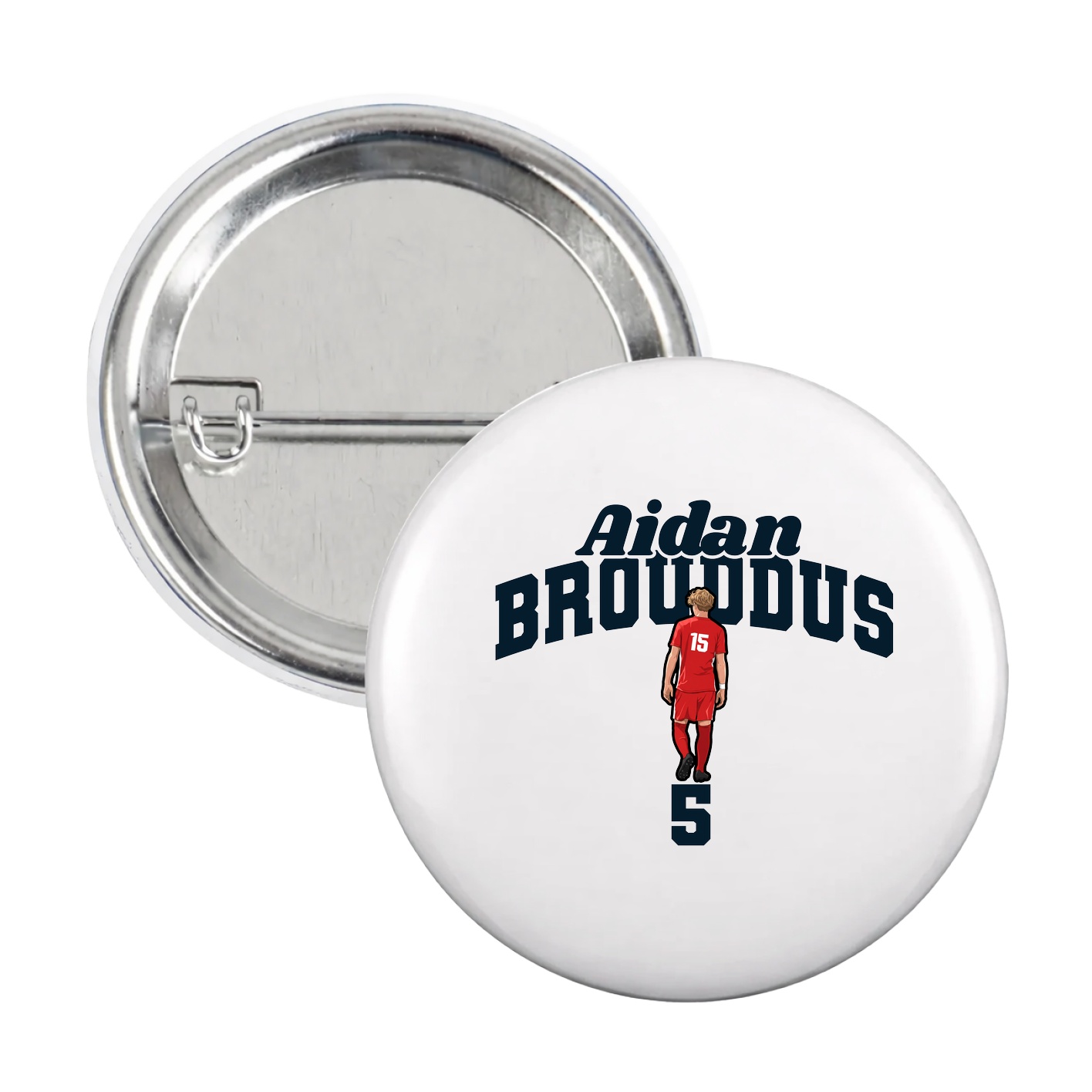 Game Day Button — Signature Arch in White