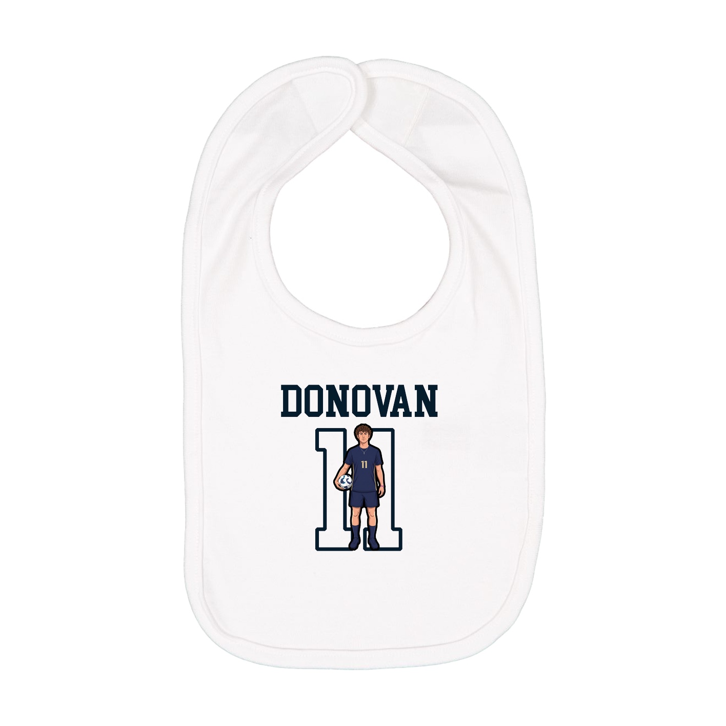 Infant Bib — Shirsey in White