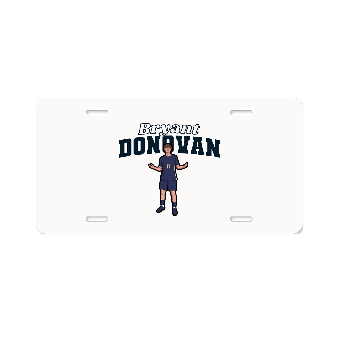 License Plate — Name Arch in Classic