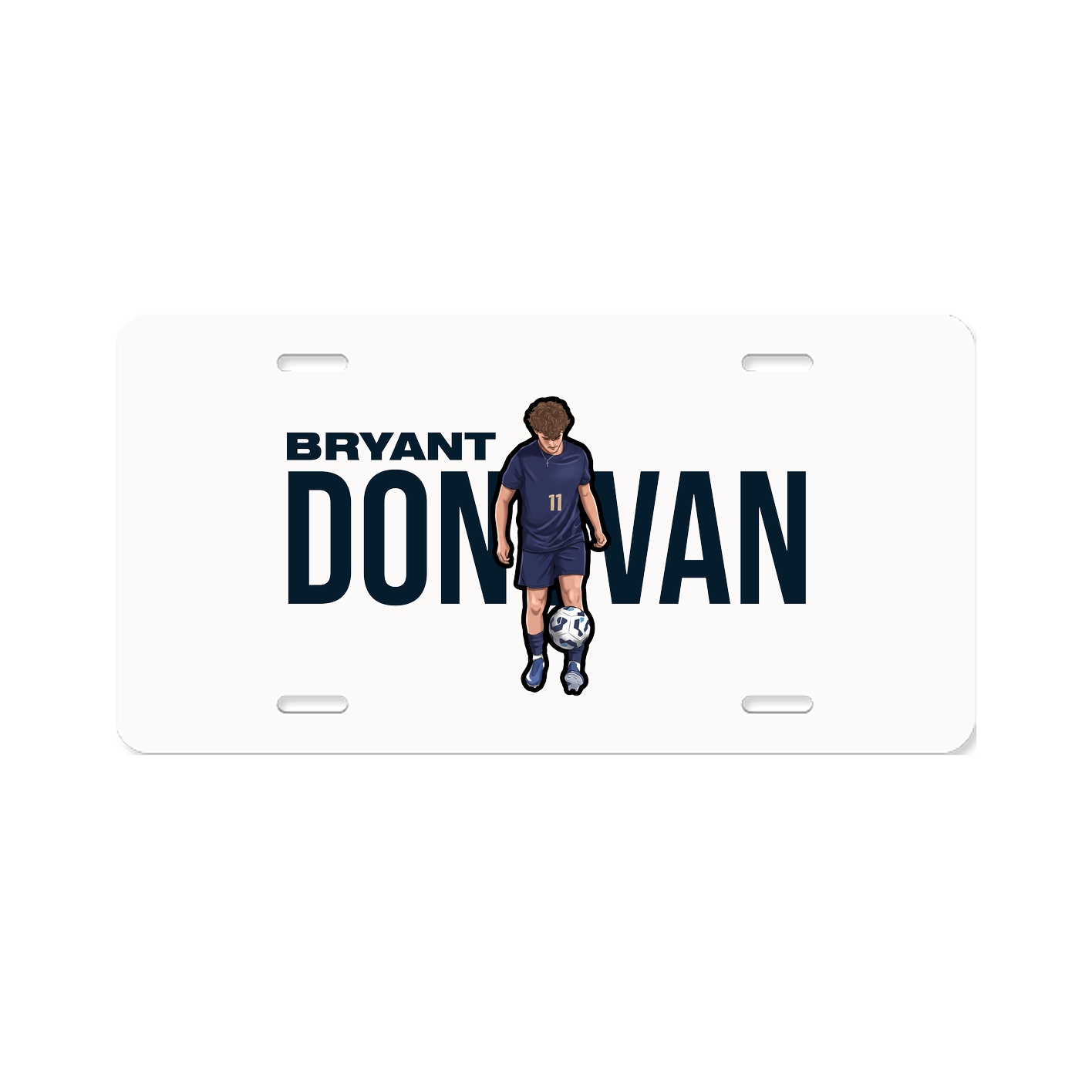 License Plate — Player Name in Classic