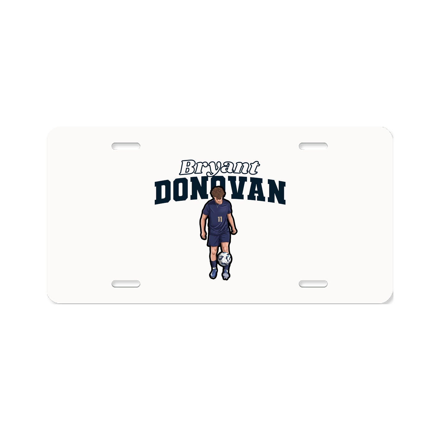 License Plate — Name Arch in Classic
