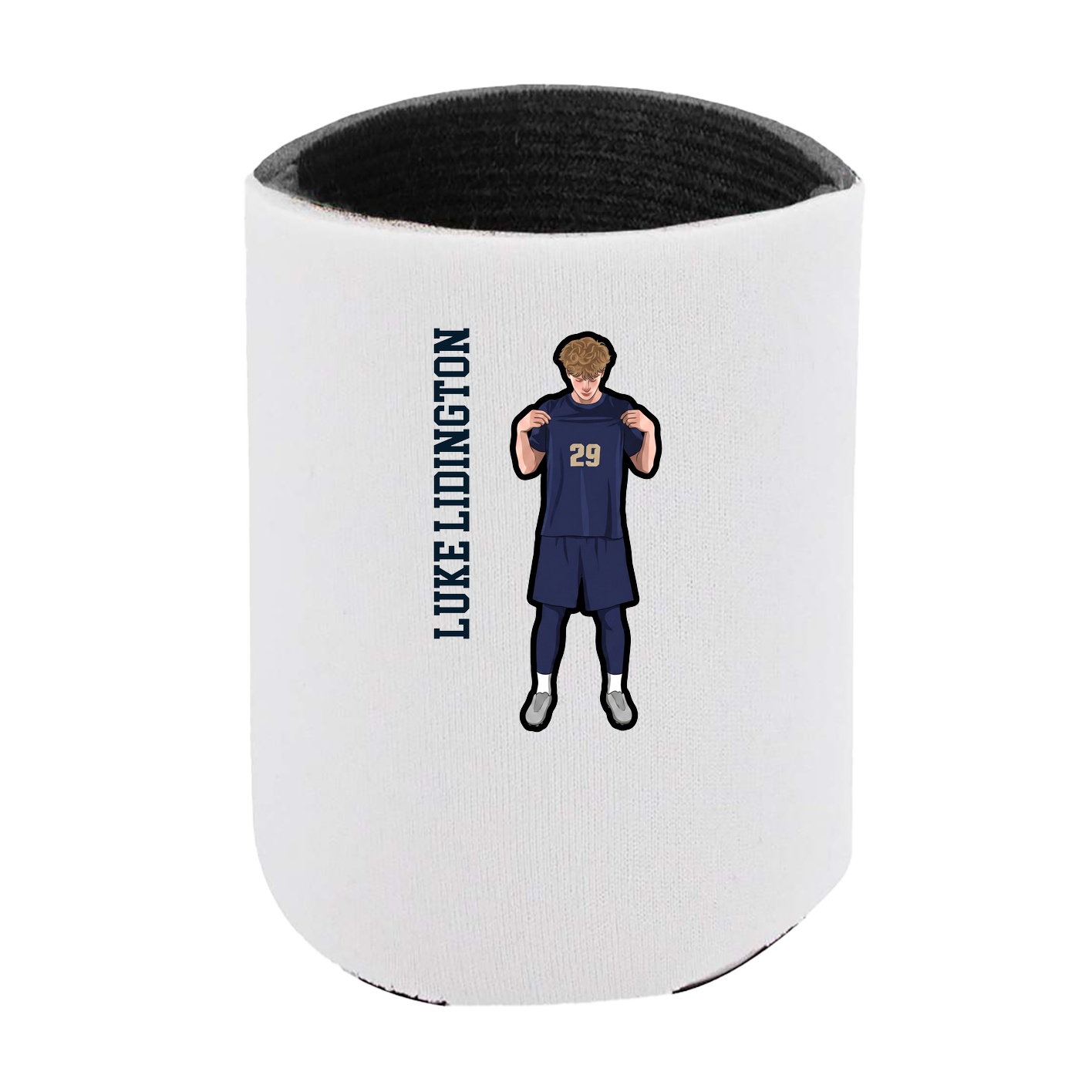 Can Holder — Name Vertical in White