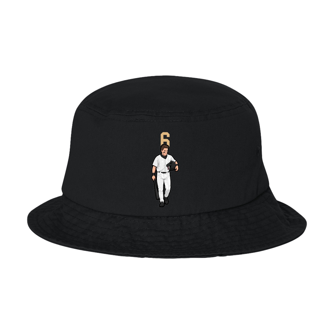 Bucket Cap — Number Top in Black