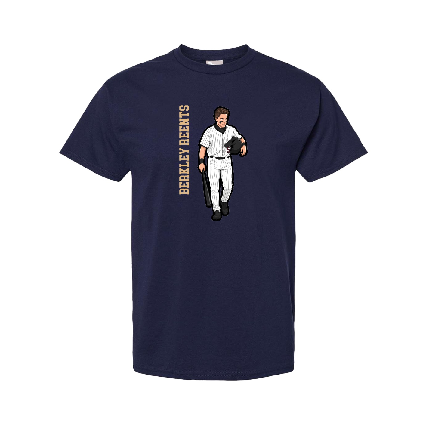 Youth Tee — Name Vertical in Navy