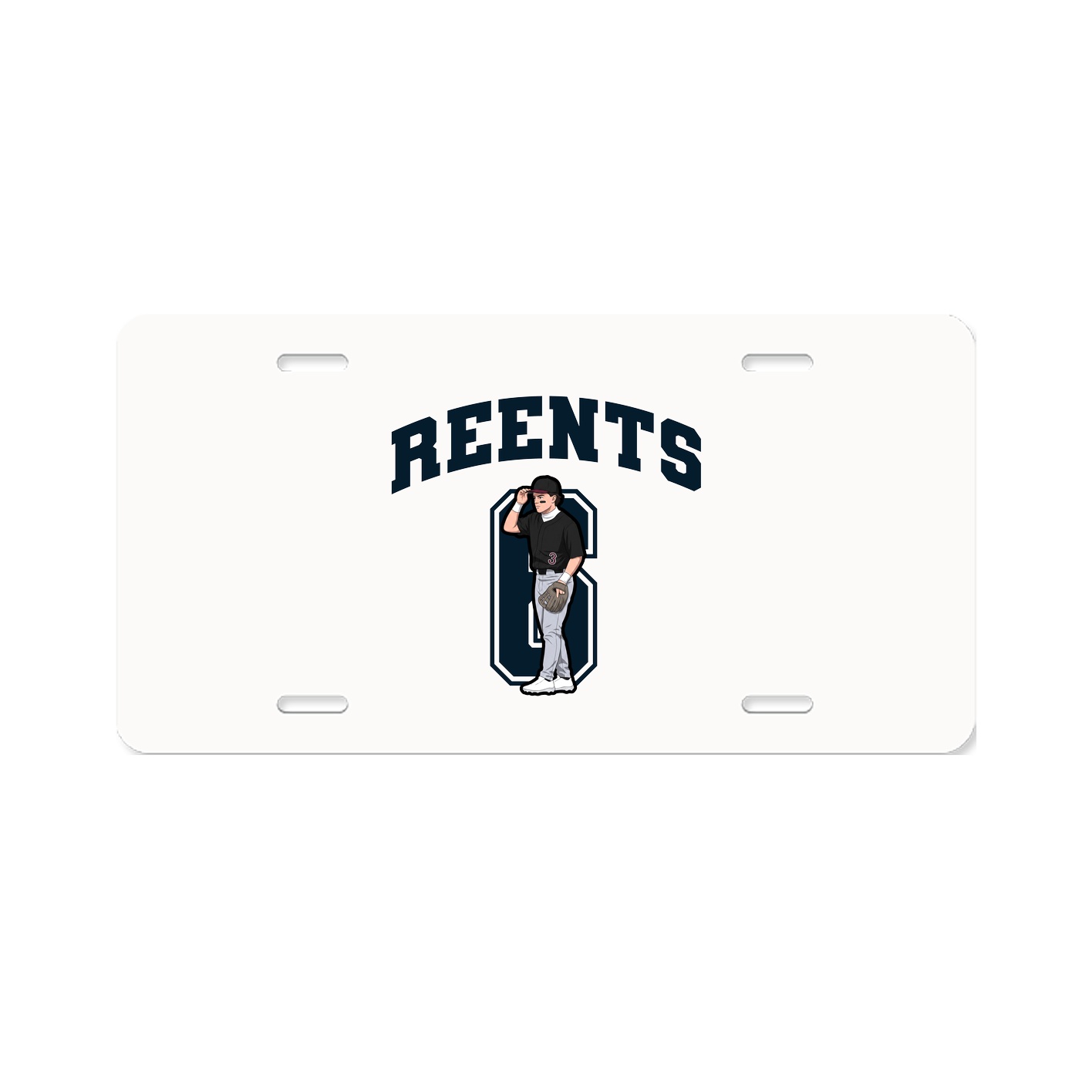 License Plate — Number in Classic