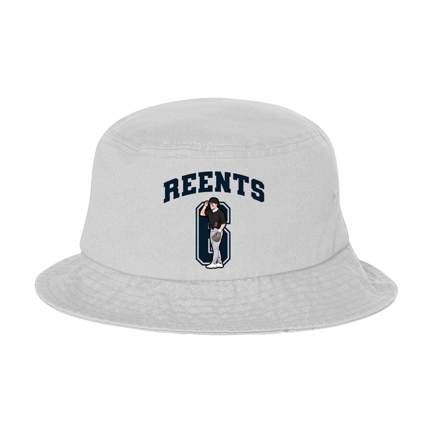 Bucket Cap — Number in White