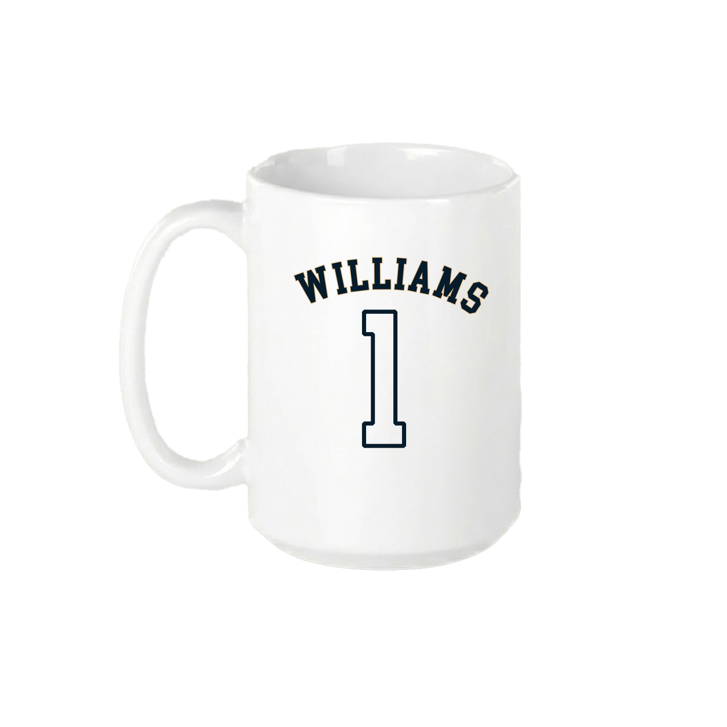 15oz Coffee Mug — Shirsey Arch in White