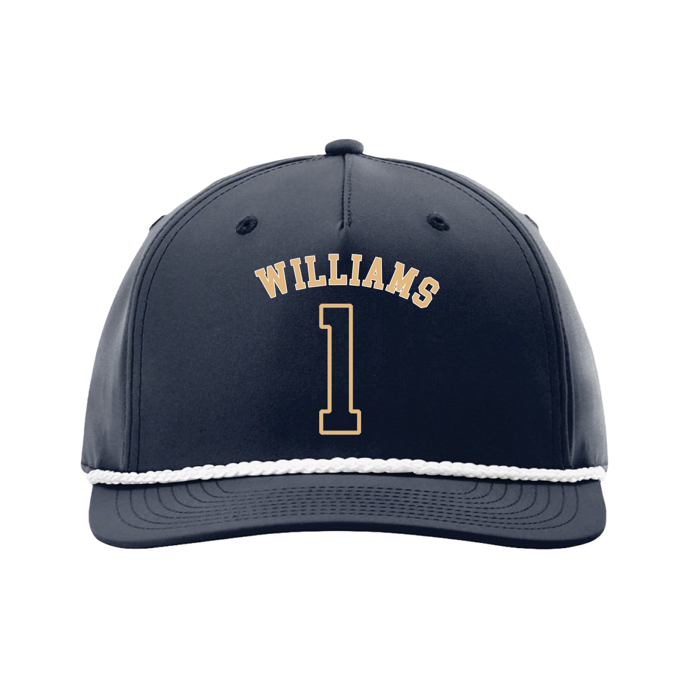 Five-Panel Classic Rope Cap — Shirsey Arch in Navy