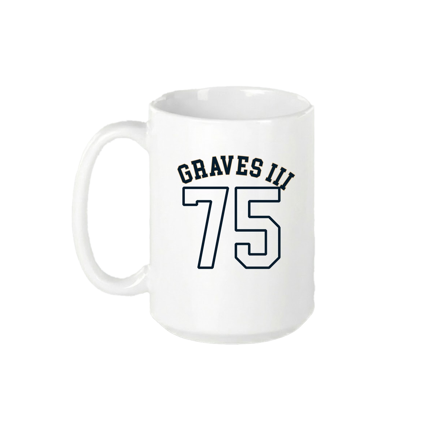 15oz Coffee Mug — Shirsey Arch in White