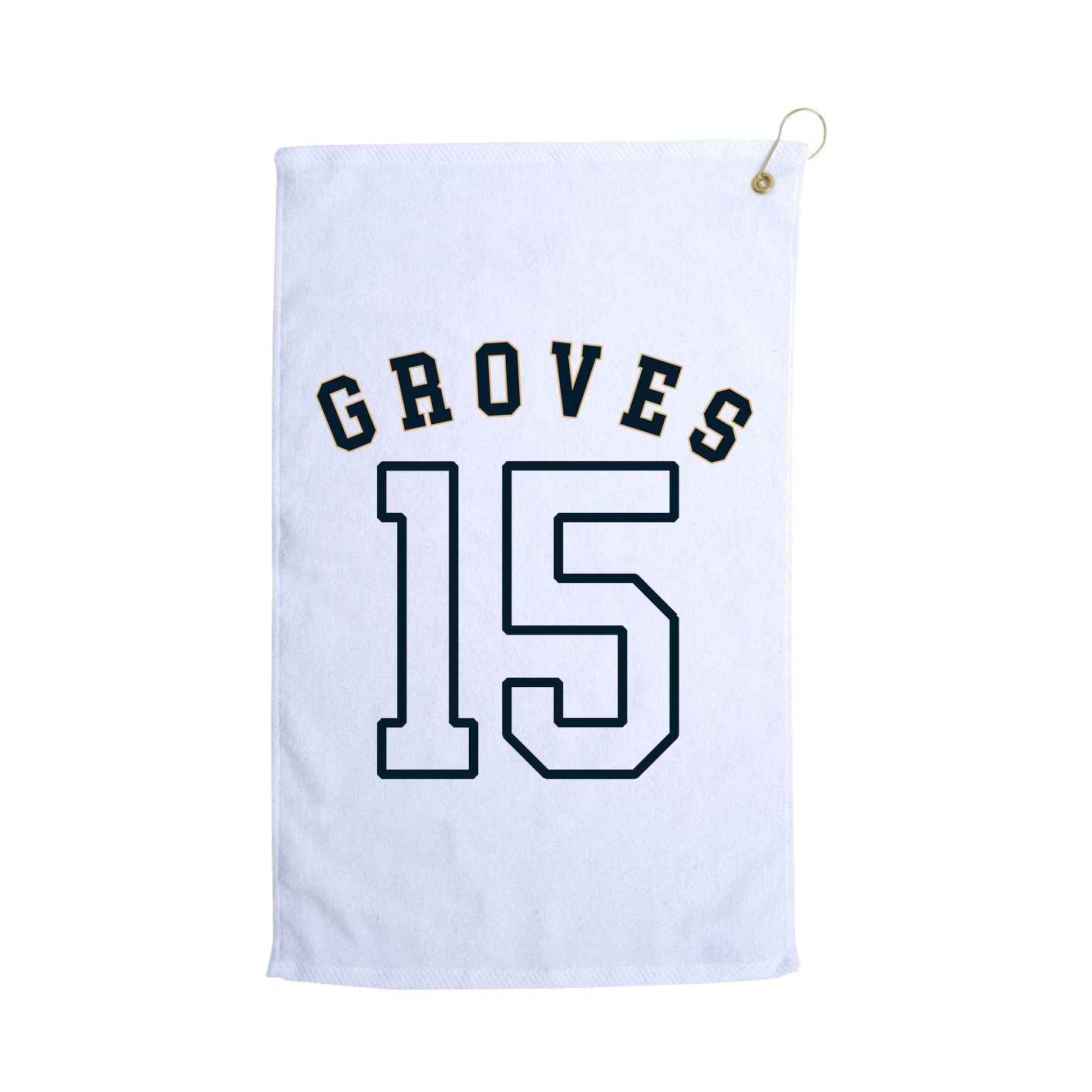 Golf Towel — Shirsey Arch in White