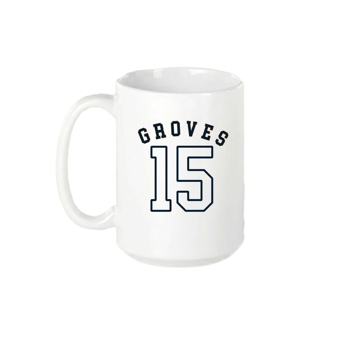 15oz Coffee Mug — Shirsey Arch in White