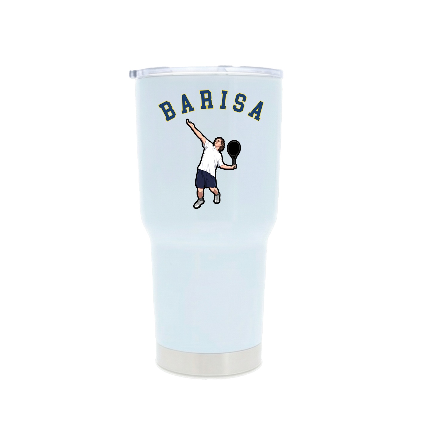 30oz Stainless Steel Tumbler — Shirsey Arch in White
