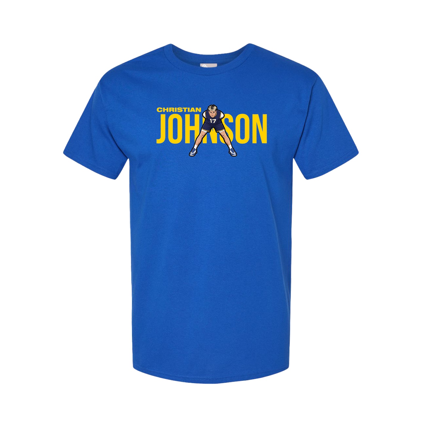 Youth Tee — Player Name in Royal
