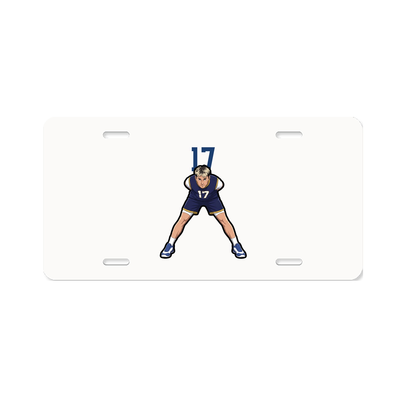 License Plate — Number Top in Classic