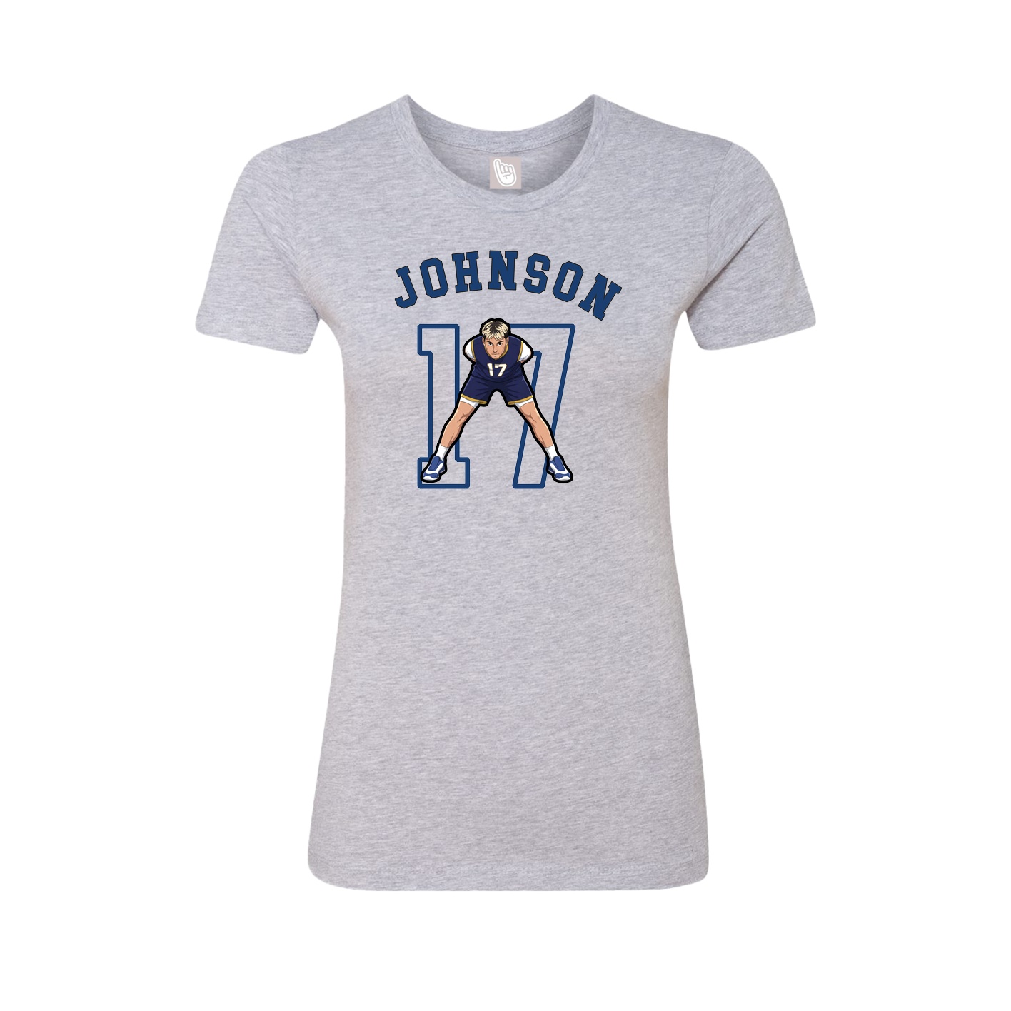 Fitted Women's Tee — Shirsey Arch in Grey