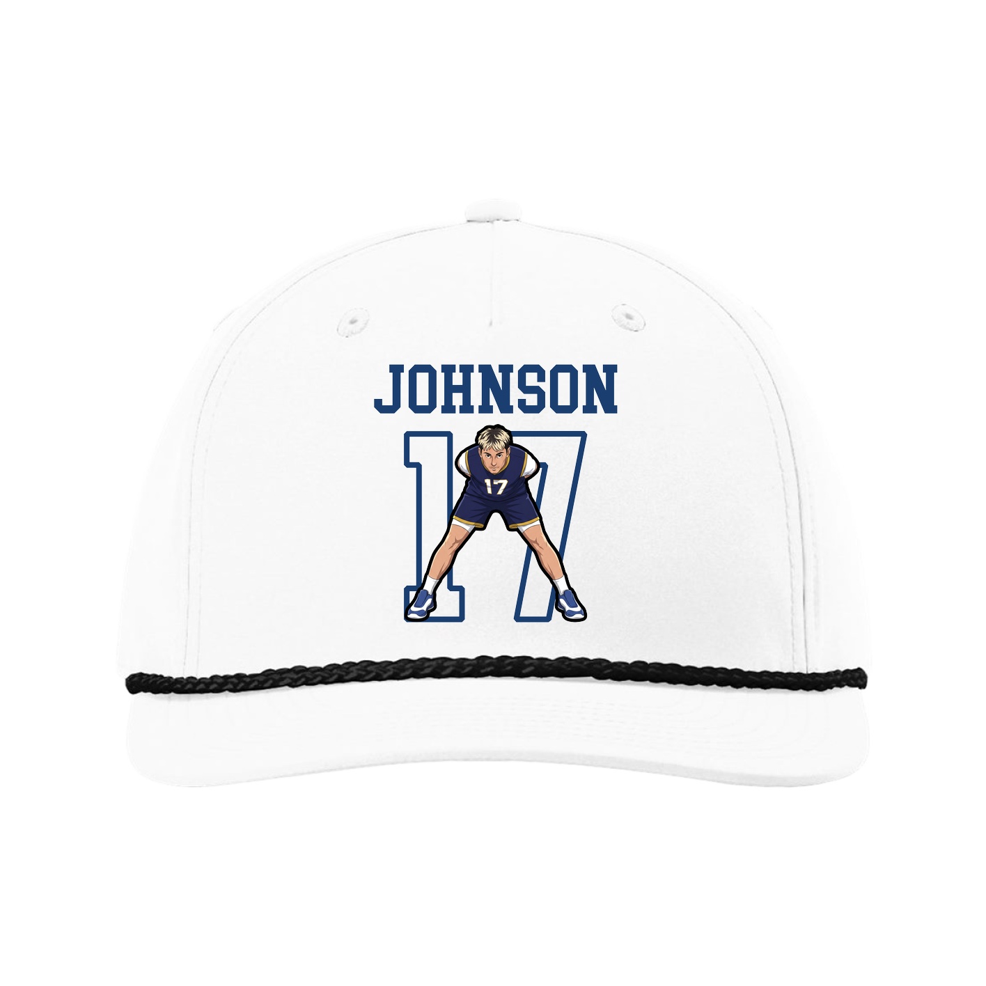 Five-Panel Classic Rope Cap — Shirsey in White