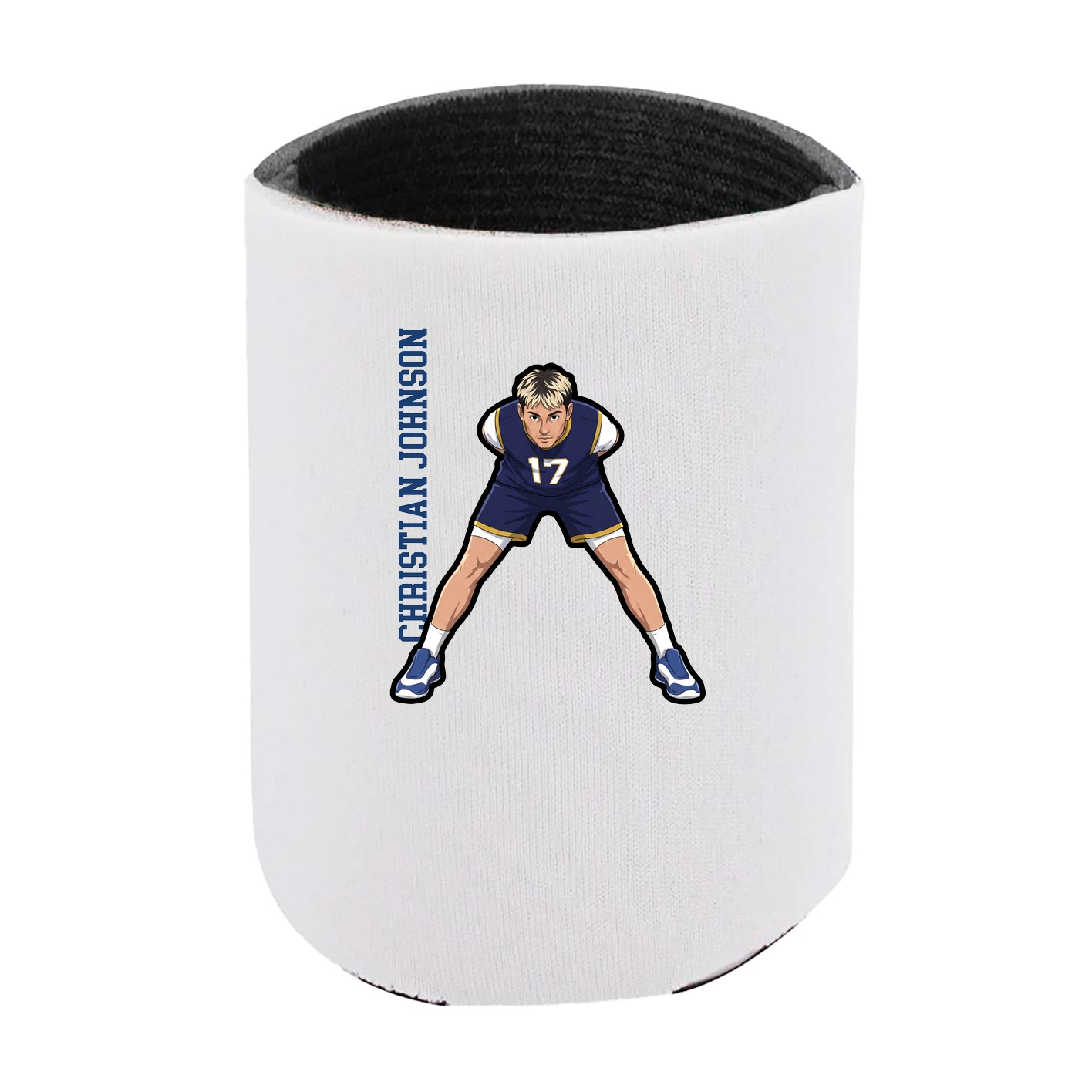 Can Holder — Name Vertical in White
