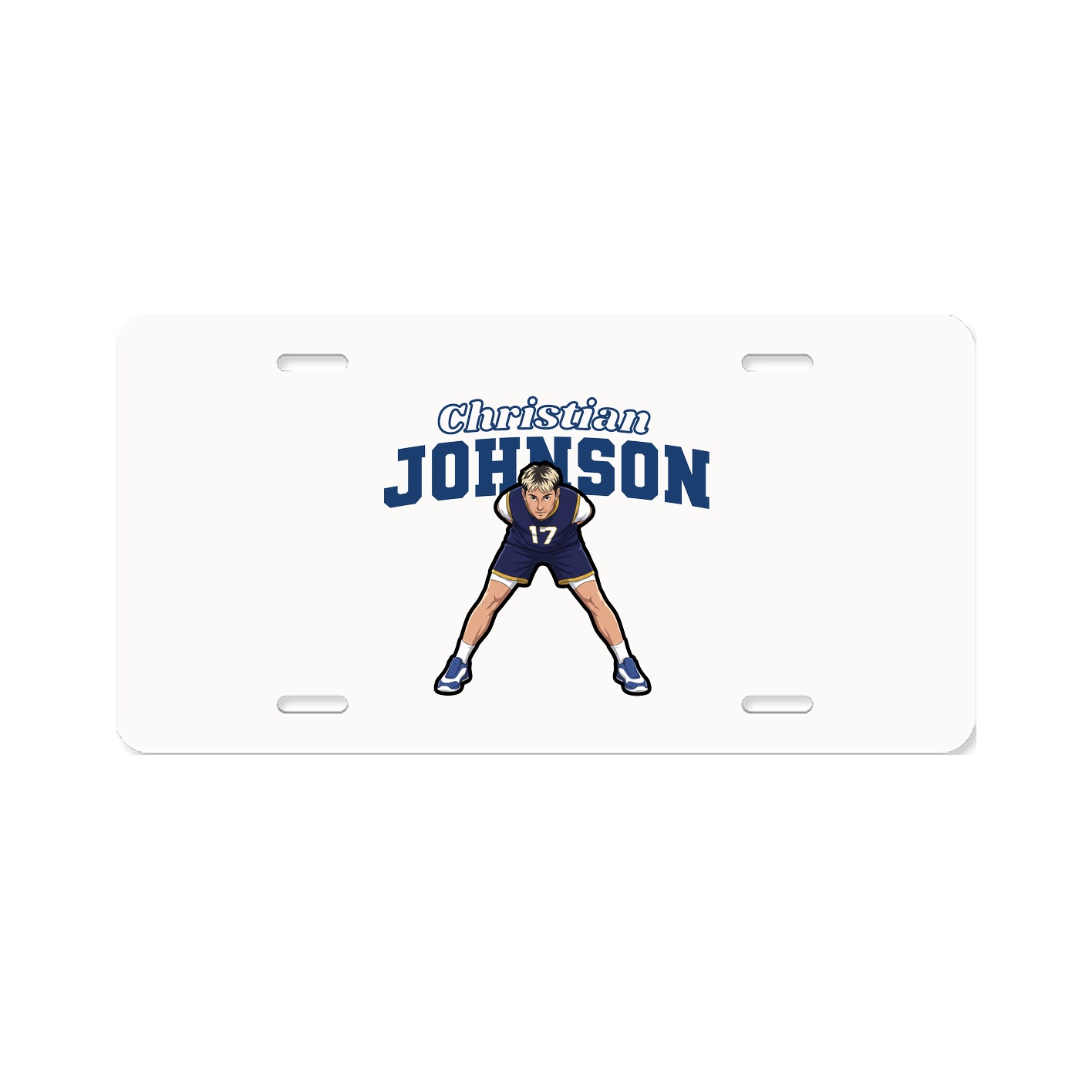 License Plate — Name Arch in Classic