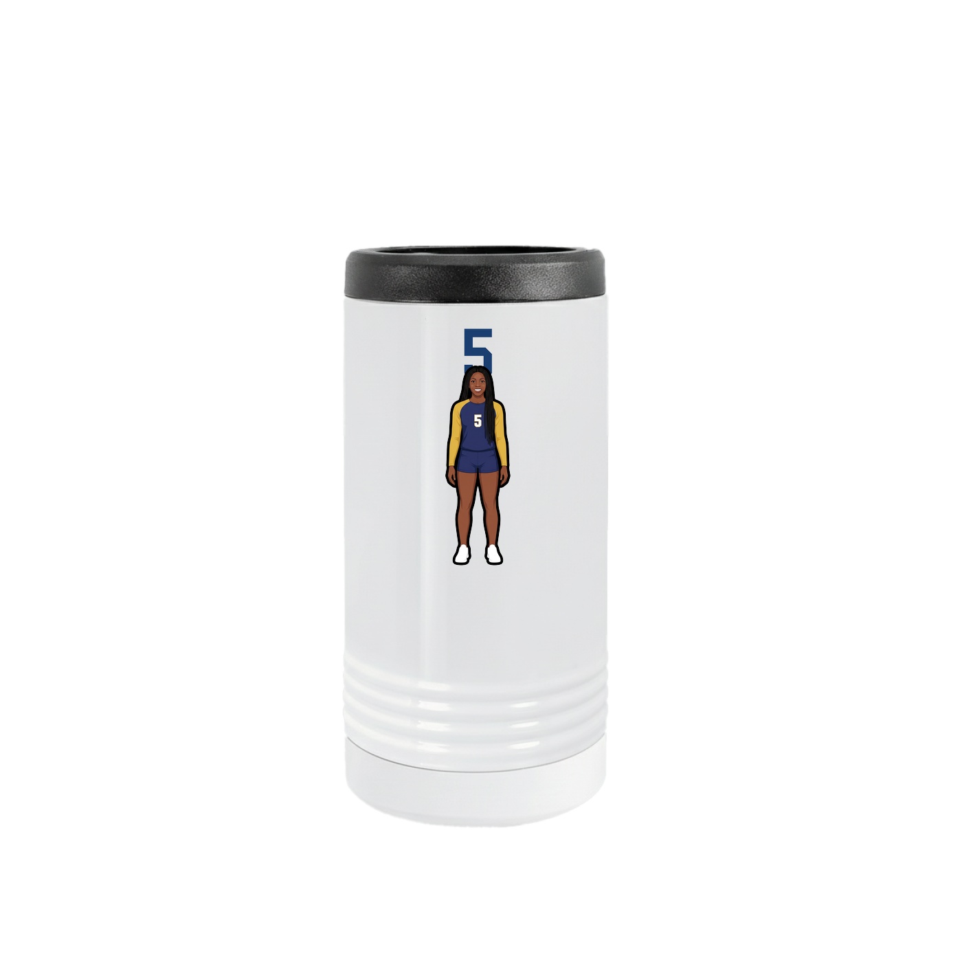Slim Beverage Holder — Number Top in White