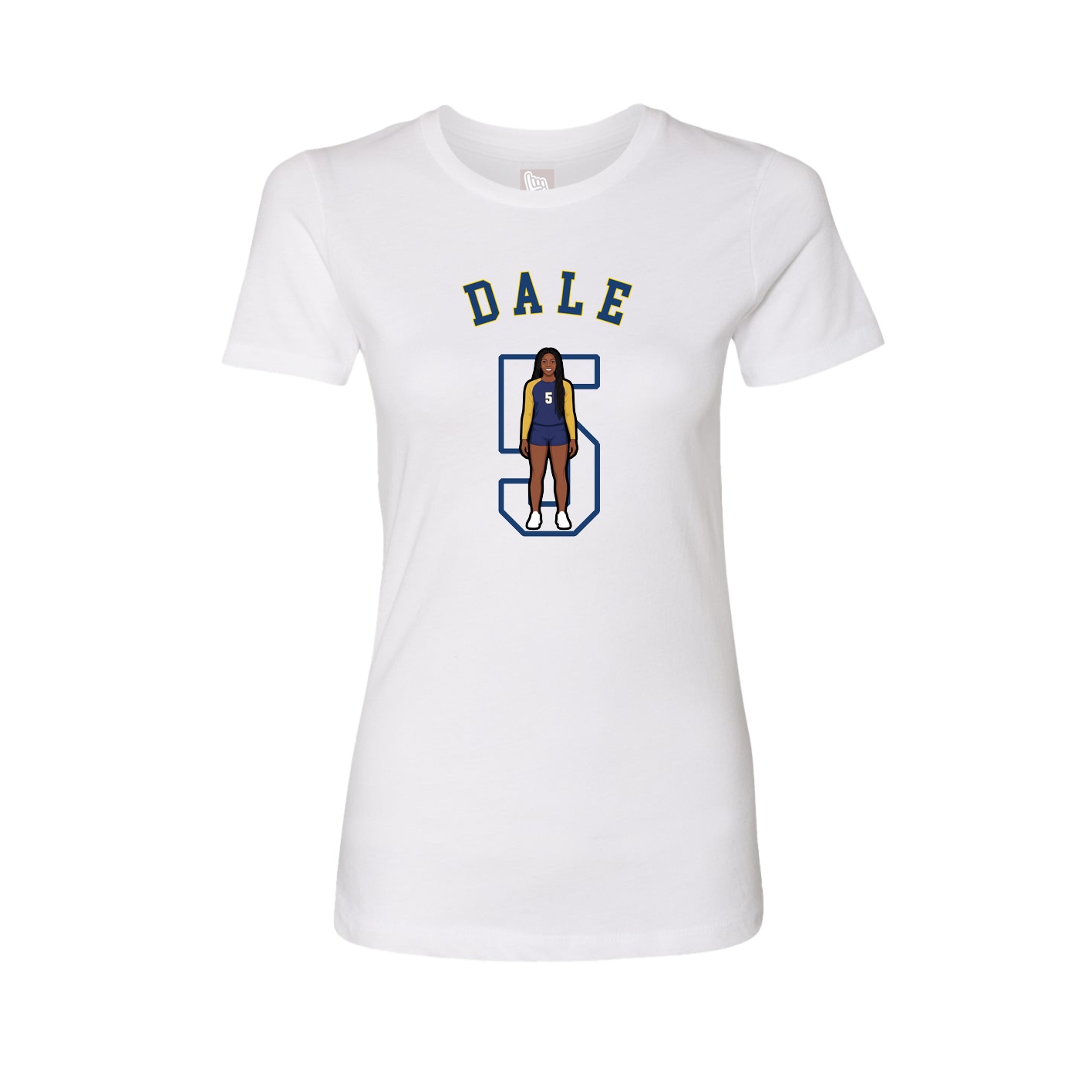 Fitted Women's Tee — Shirsey Arch in White