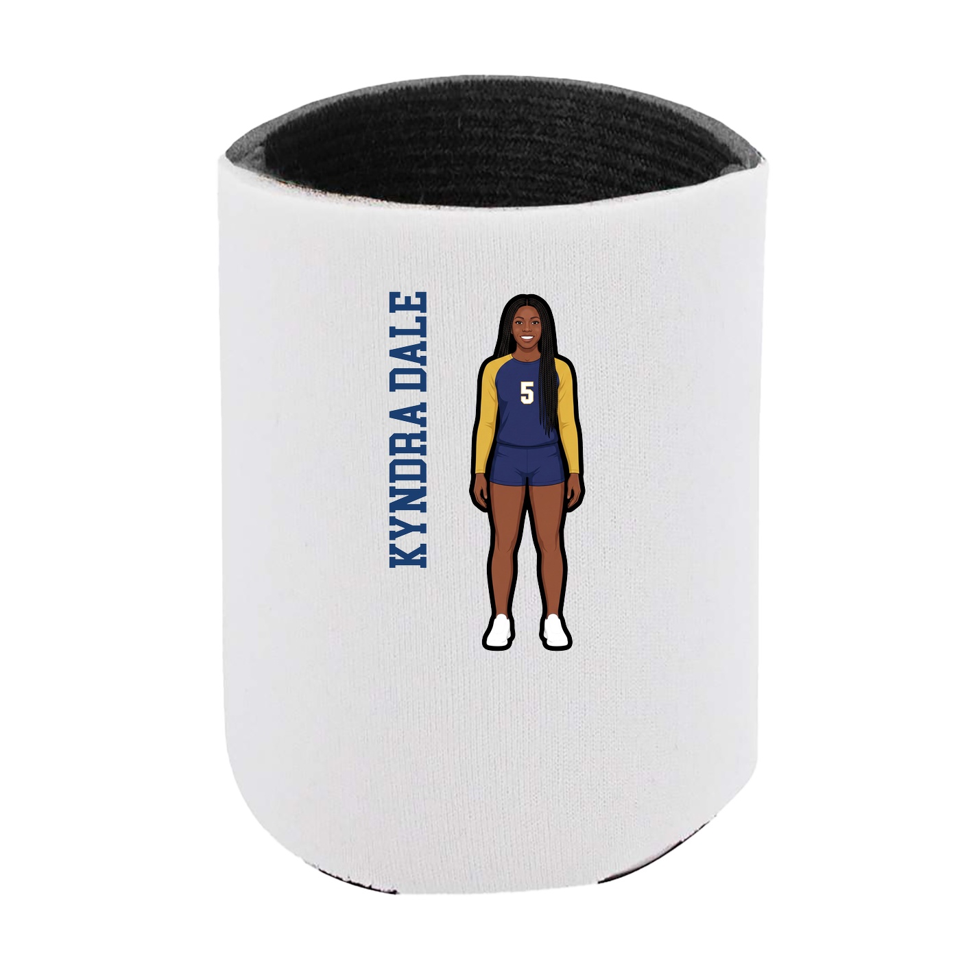 Can Holder — Name Vertical in White