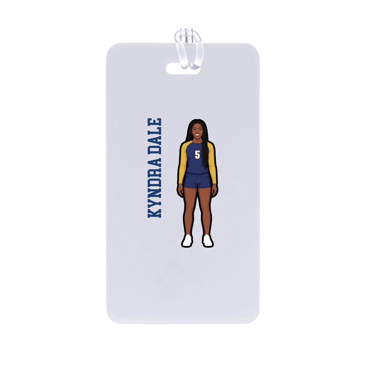 Bag Tag — Name Vertical in Classic