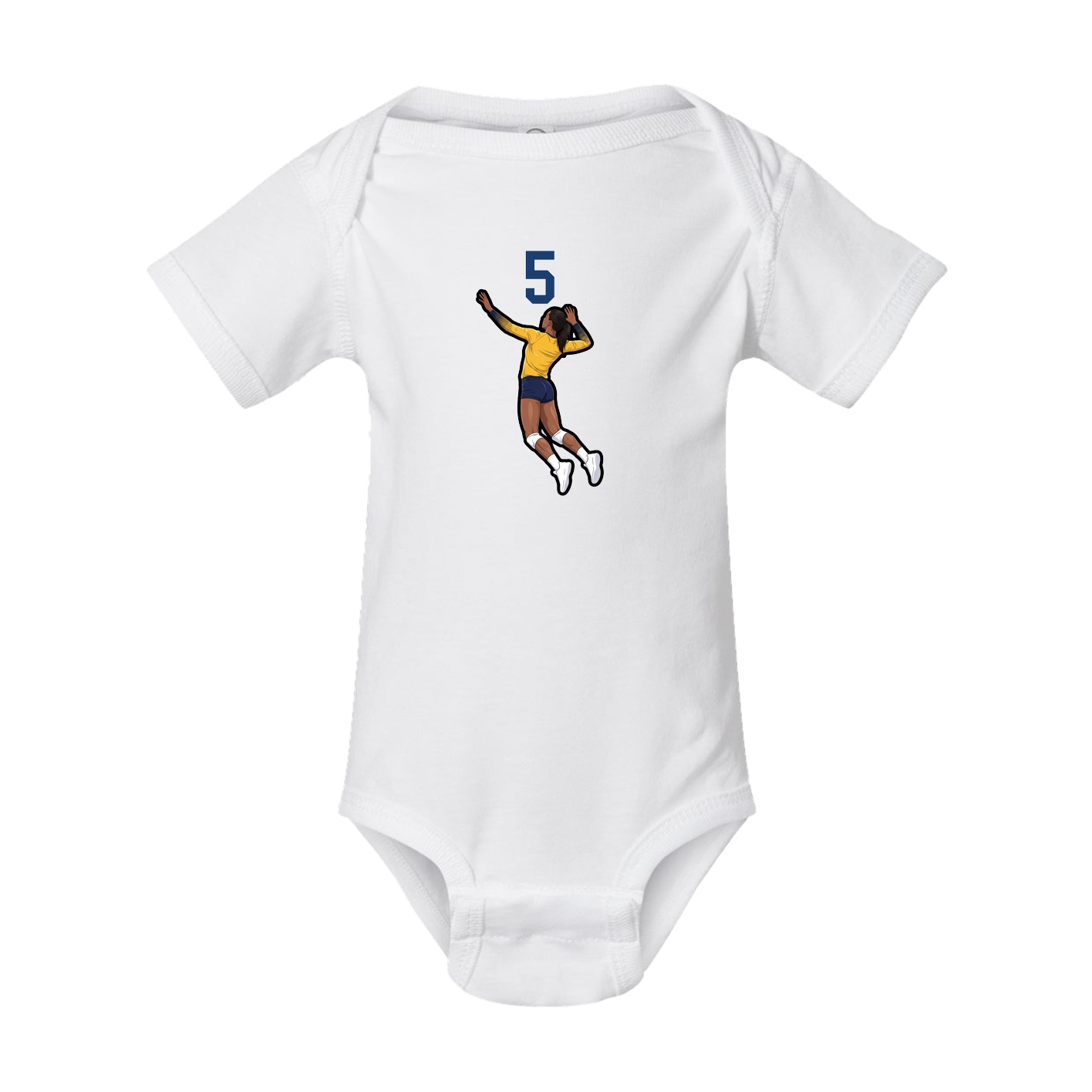 Baby Onesie — Number Top in White