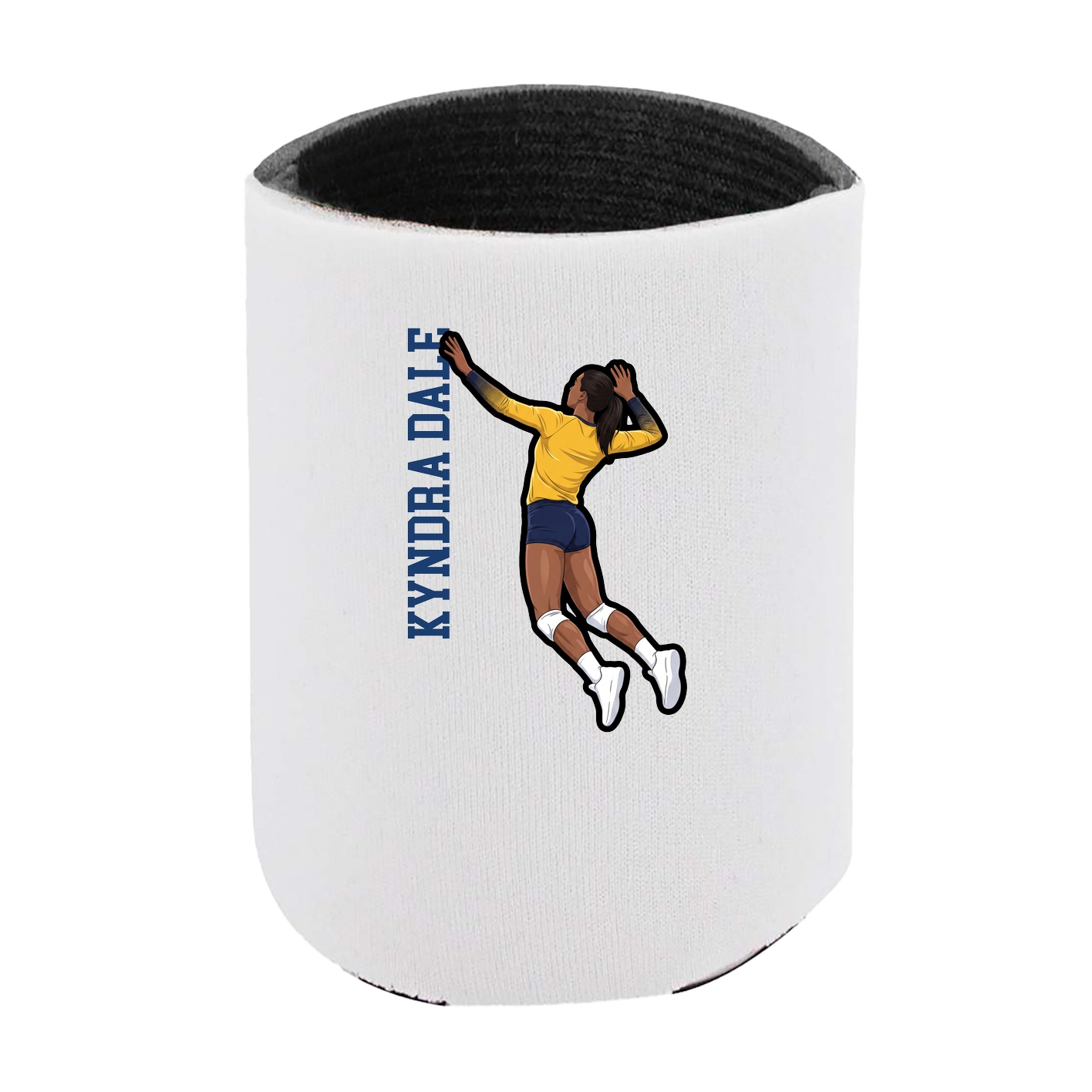 Can Holder — Name Vertical in White