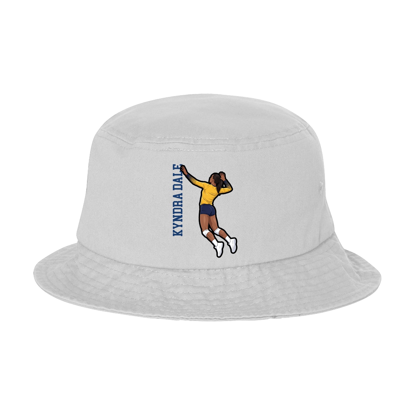 Bucket Cap — Name Vertical in White
