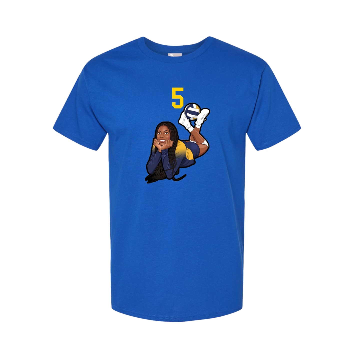 Tee — Number Top in Royal