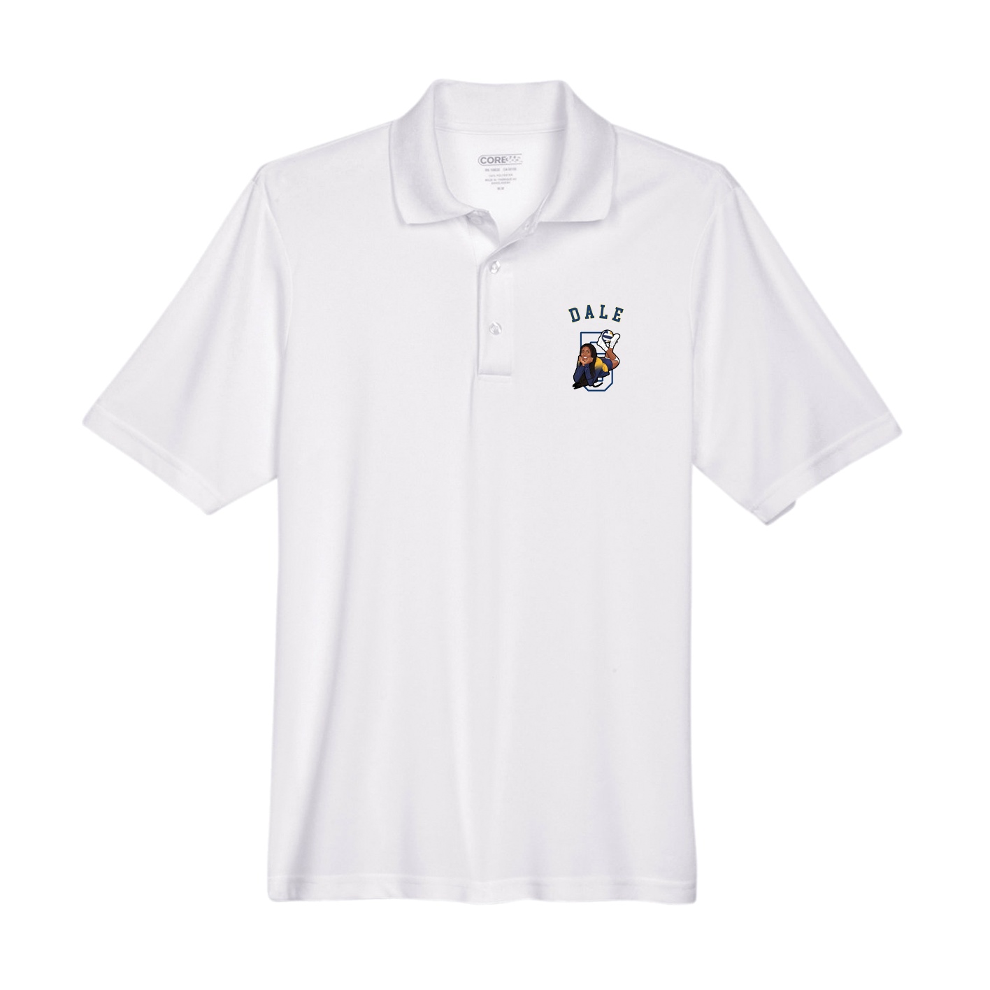 Performance Polo — Shirsey Arch in White